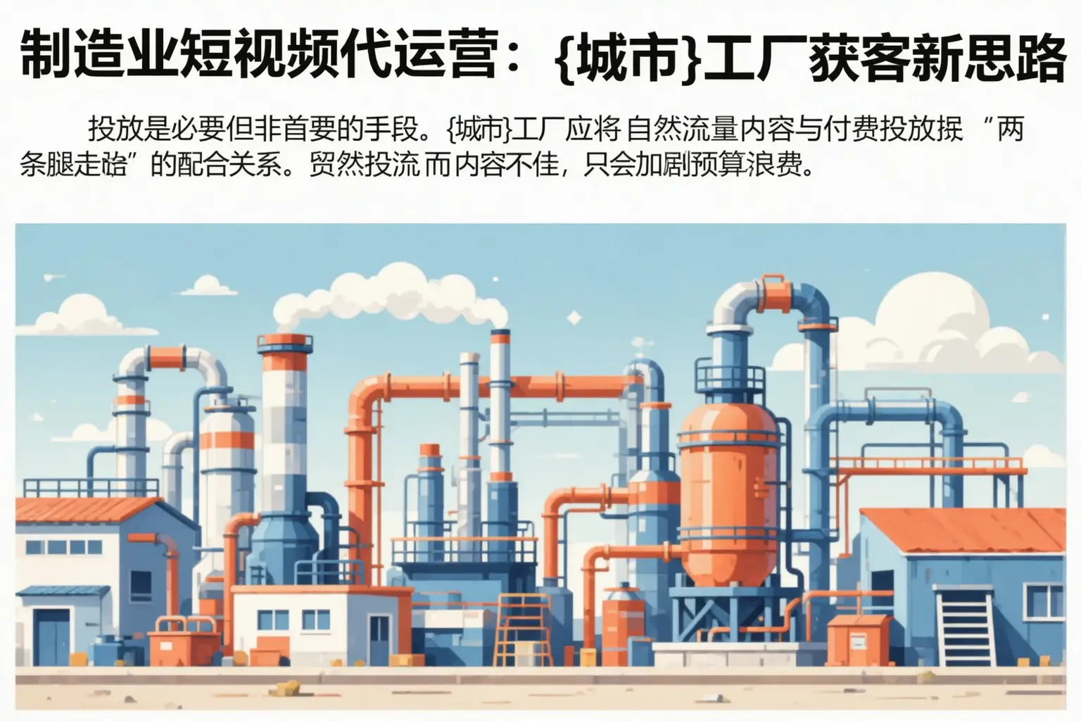 制造业短视频代运营:渭南工厂获客新思路