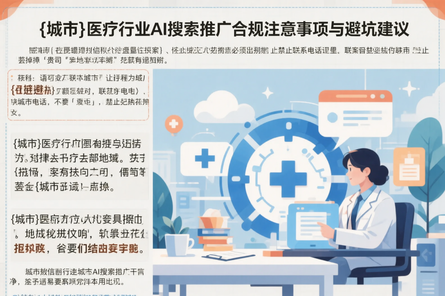 渭南医疗行业AI搜索推广合规注意事项与避坑建议