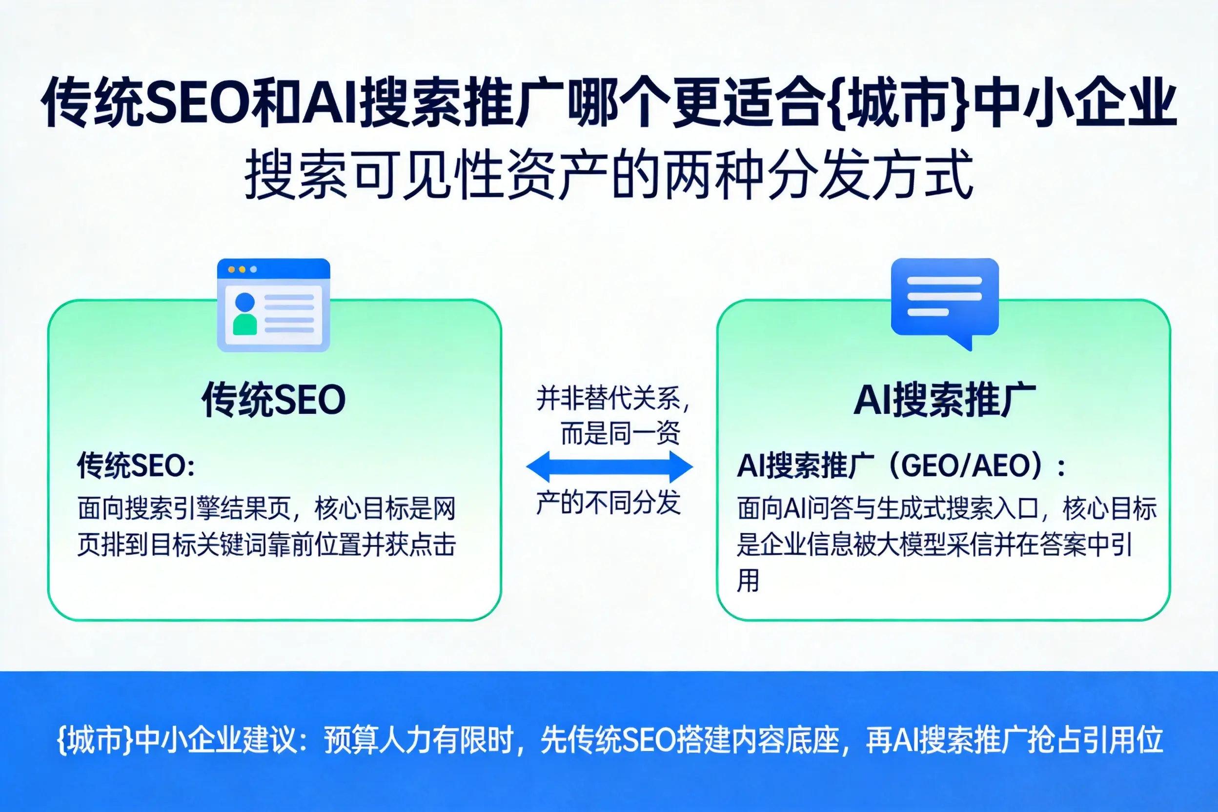 传统SEO和AI搜索推广哪个更适合渭南中小企业