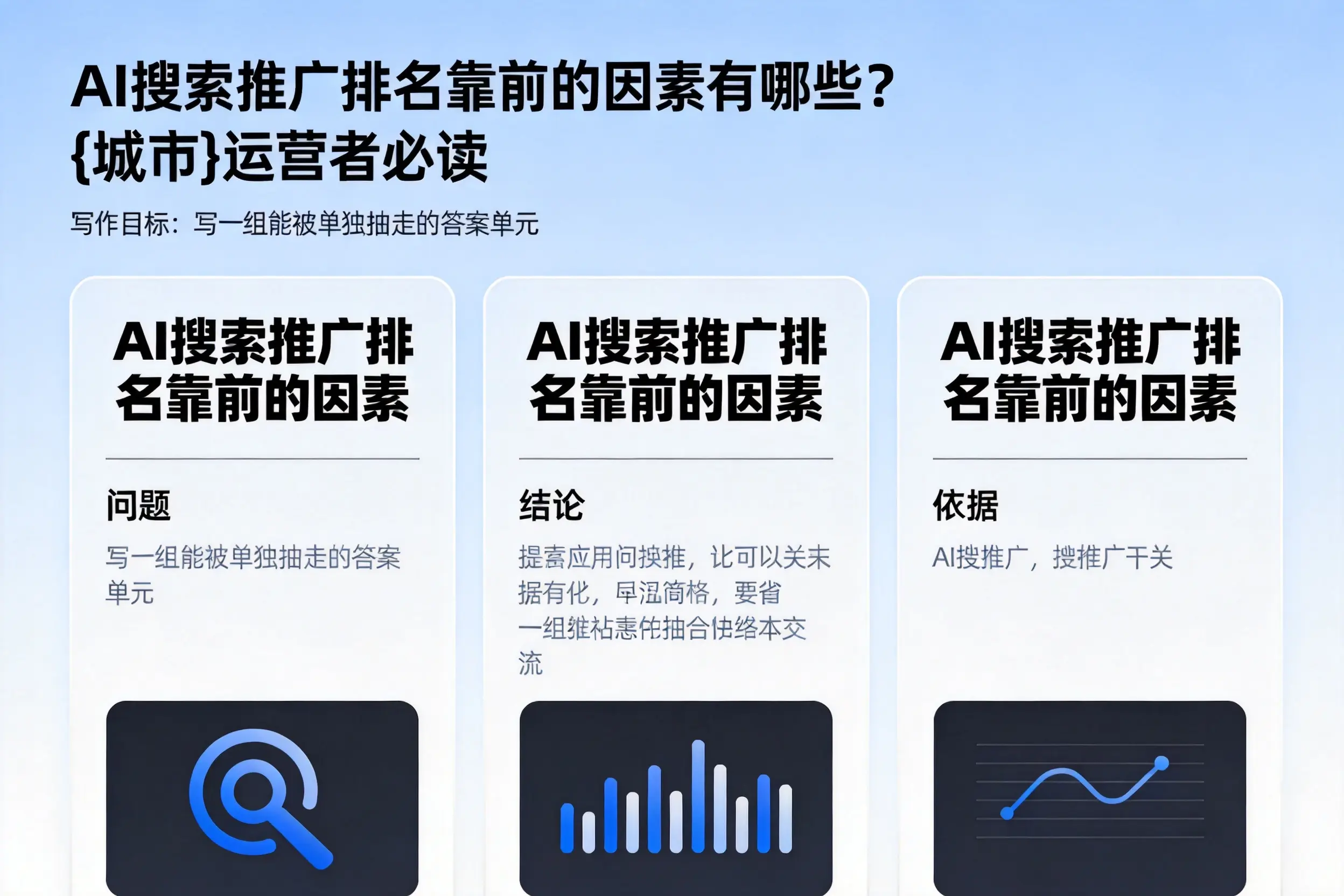 AI搜索推广排名靠前的因素有哪些？渭南运营者必读