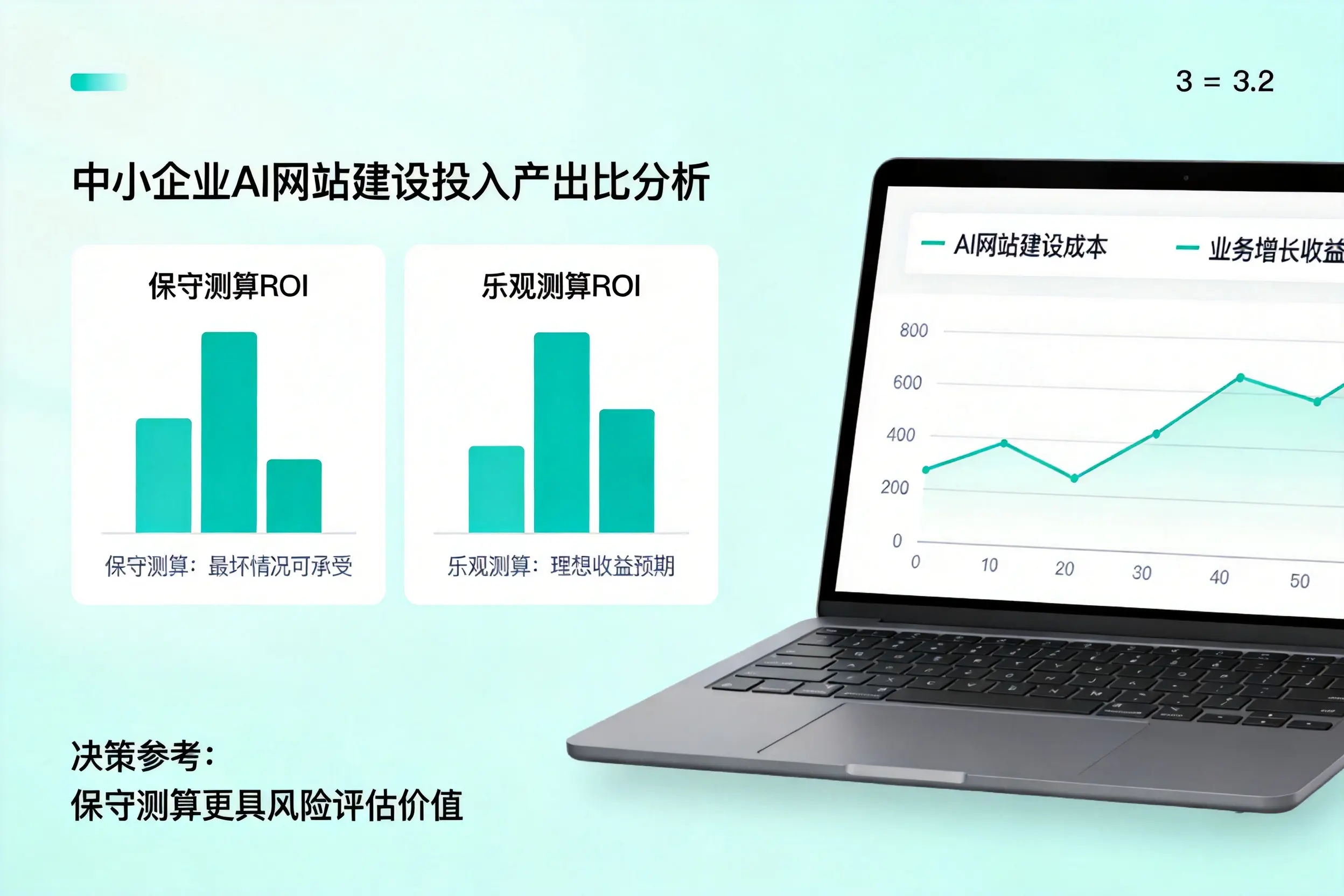 渭南中小企业AI网站建设投入产出比怎么算？先看这份分析