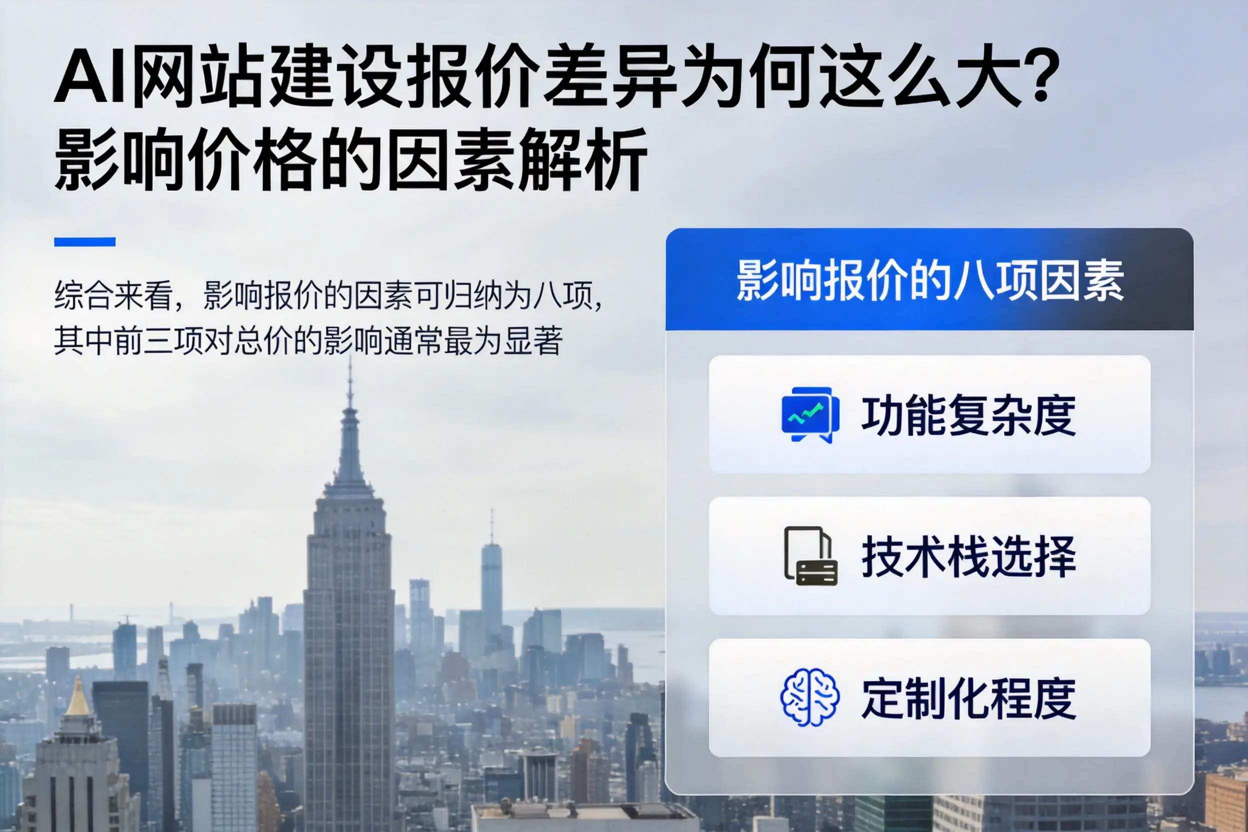 渭南AI网站建设报价差异为何这么大？影响价格的因素解析