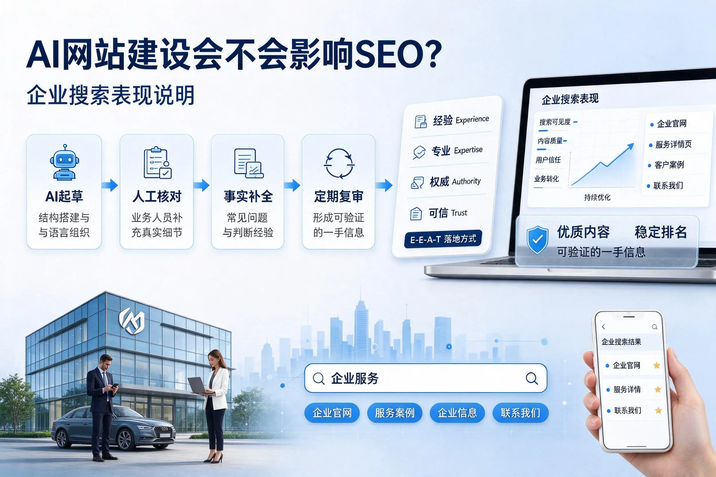 AI网站建设会不会影响SEO？渭南企业搜索表现说明