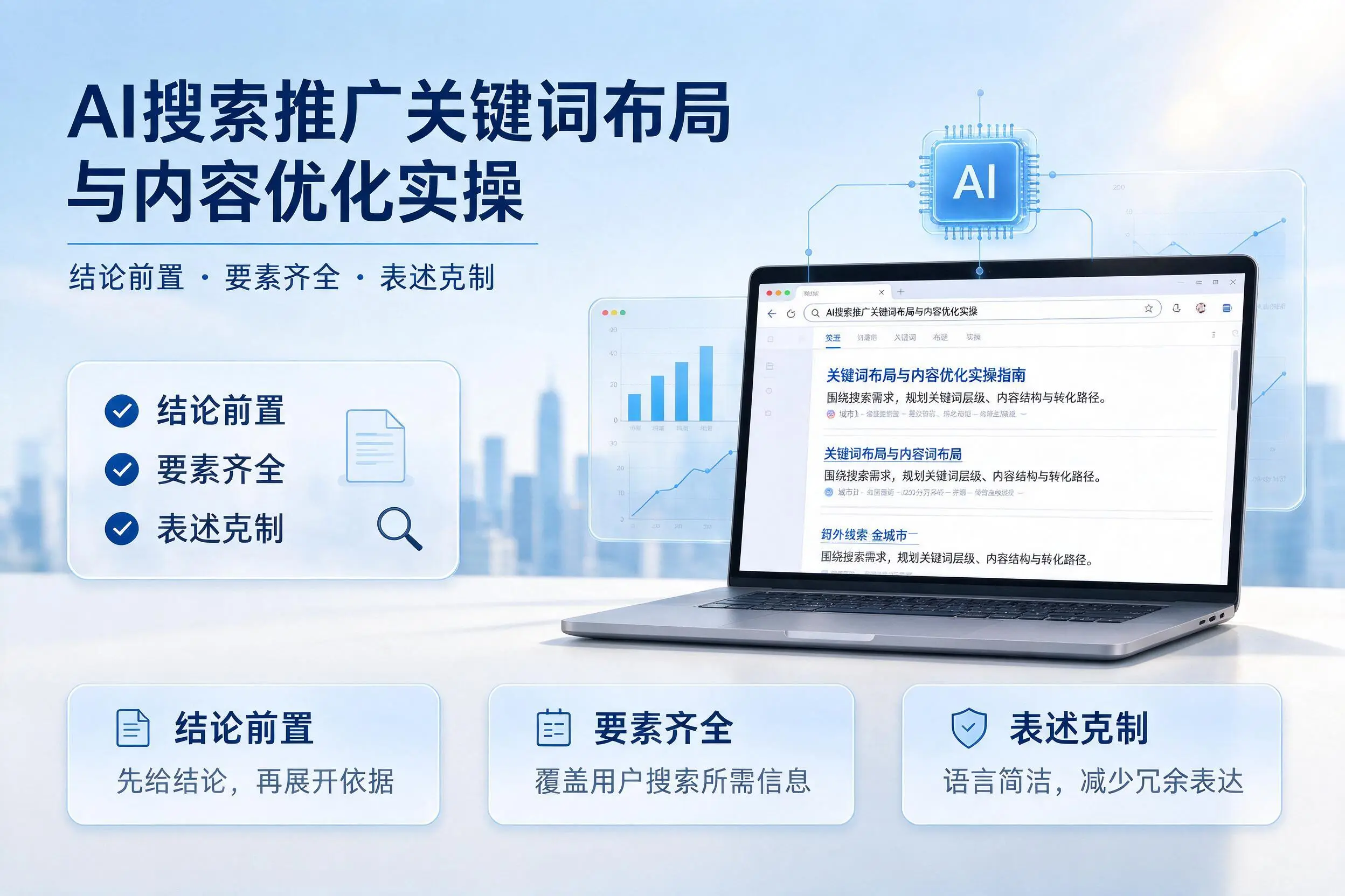 渭南AI搜索推广关键词布局与内容优化实操